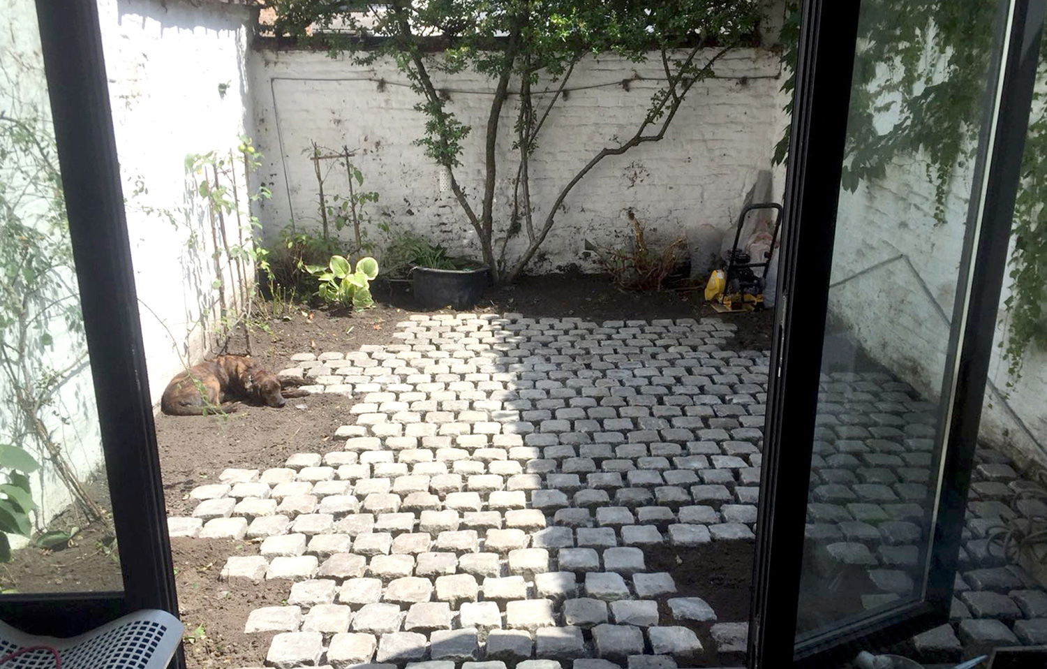 privategarden, renovation, courtyard