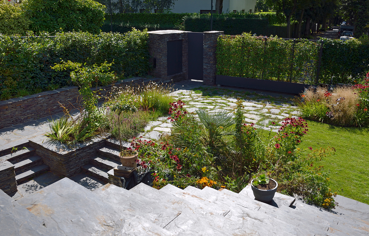 privategarden, outdoorstairsdesign, schiste